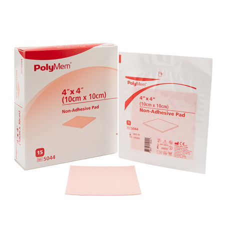 Ferris 5044 PolyMem Foam Dressing Nonadhesive Without Border, 4 x 4 Inch