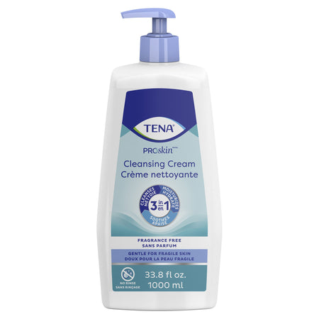 Tena® Body Wash Cleansing Cream, Alcohol-Free 3-in-1 Formula, Unscented, 1000 mL