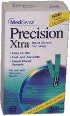 Precision Xtra Blood Glucose Test Strips