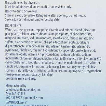 Oral Supplement Glytactin® RTD 15 Original Flavor Liquid 8.3 oz. Carton