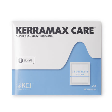Solventum PRD500-100 KerraMax Care Super Absorbent Dressing, 5 x 6 Inch