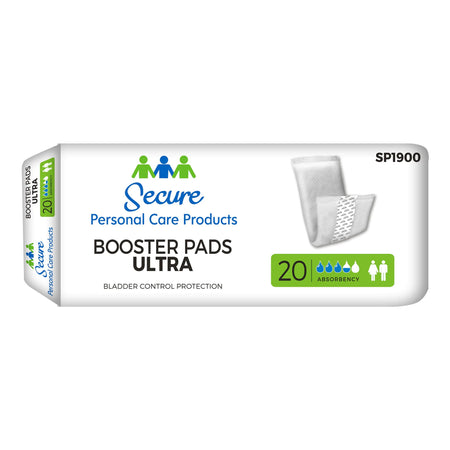 Secure Personal Care SP1900 Secure Booster Pad Ultra Moderate Extra Incontinence Booster