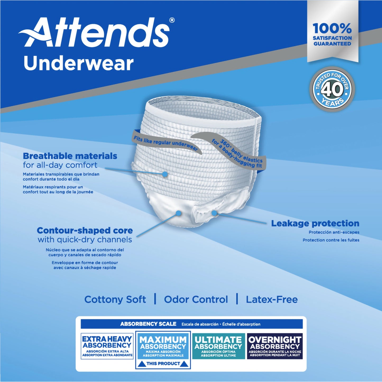 Attends® Maximum Absorbent Underwear, X-Large