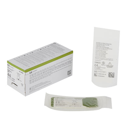 Monosof™ Dermalon™ Suture with Needle, Black, Size 4-0