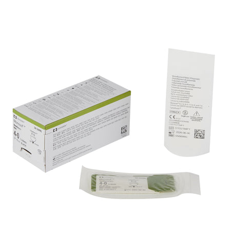 Covidien SN-5699G Monosof Nylon Nonabsorbable Suture with Needle, Size 4-0, Precision Reverse Cutting
