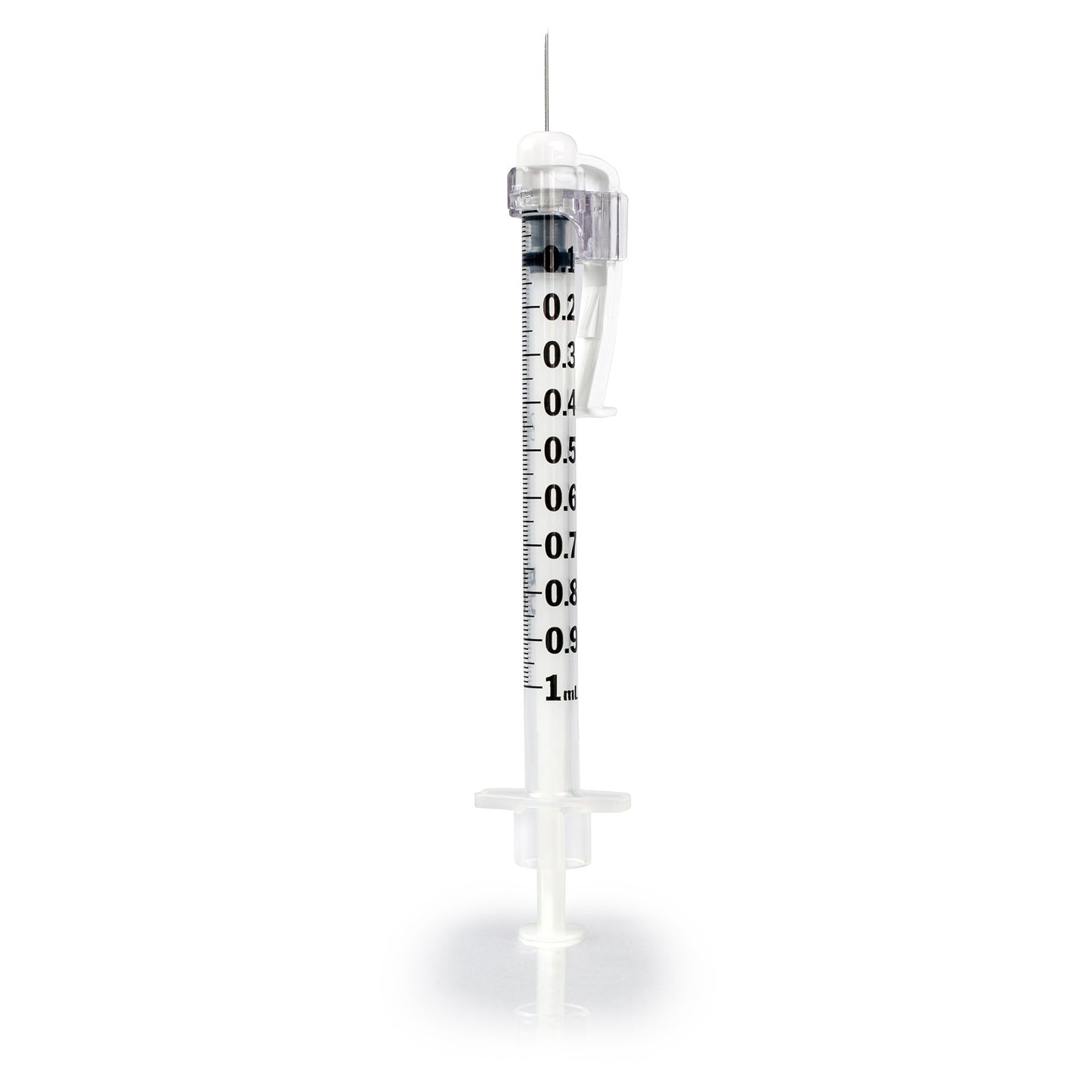 Safety Tuberculin Syringe with Needle McKesson Prevent® SG 1 mL 1/2 Inch 27 Gauge Sliding Safety Needle Regular Wall