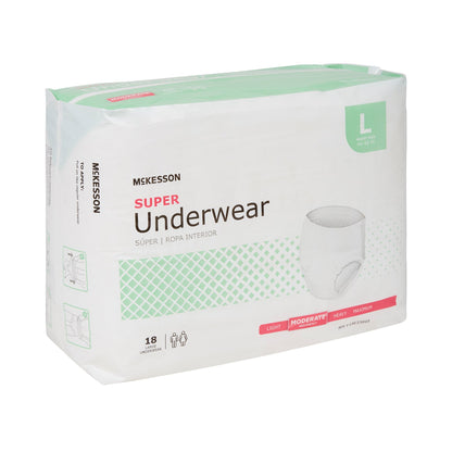 McKesson Super Moderate Absorbency Incontinence Underwear, Large