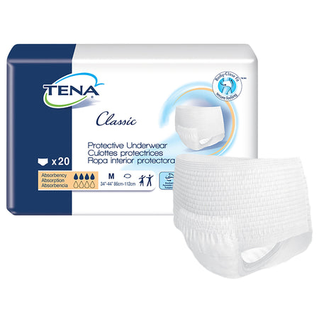 Essity 72513 Tena Classic Absorbent Underwear, Medium