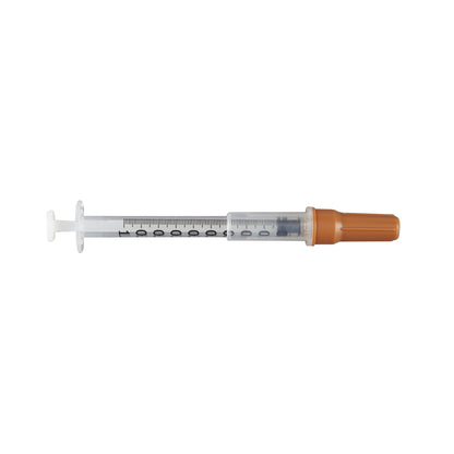 Monoject™ 1 mL Tuberculin Syringe with Needle, 28 Gauge, 1/2 Inch Needle Length