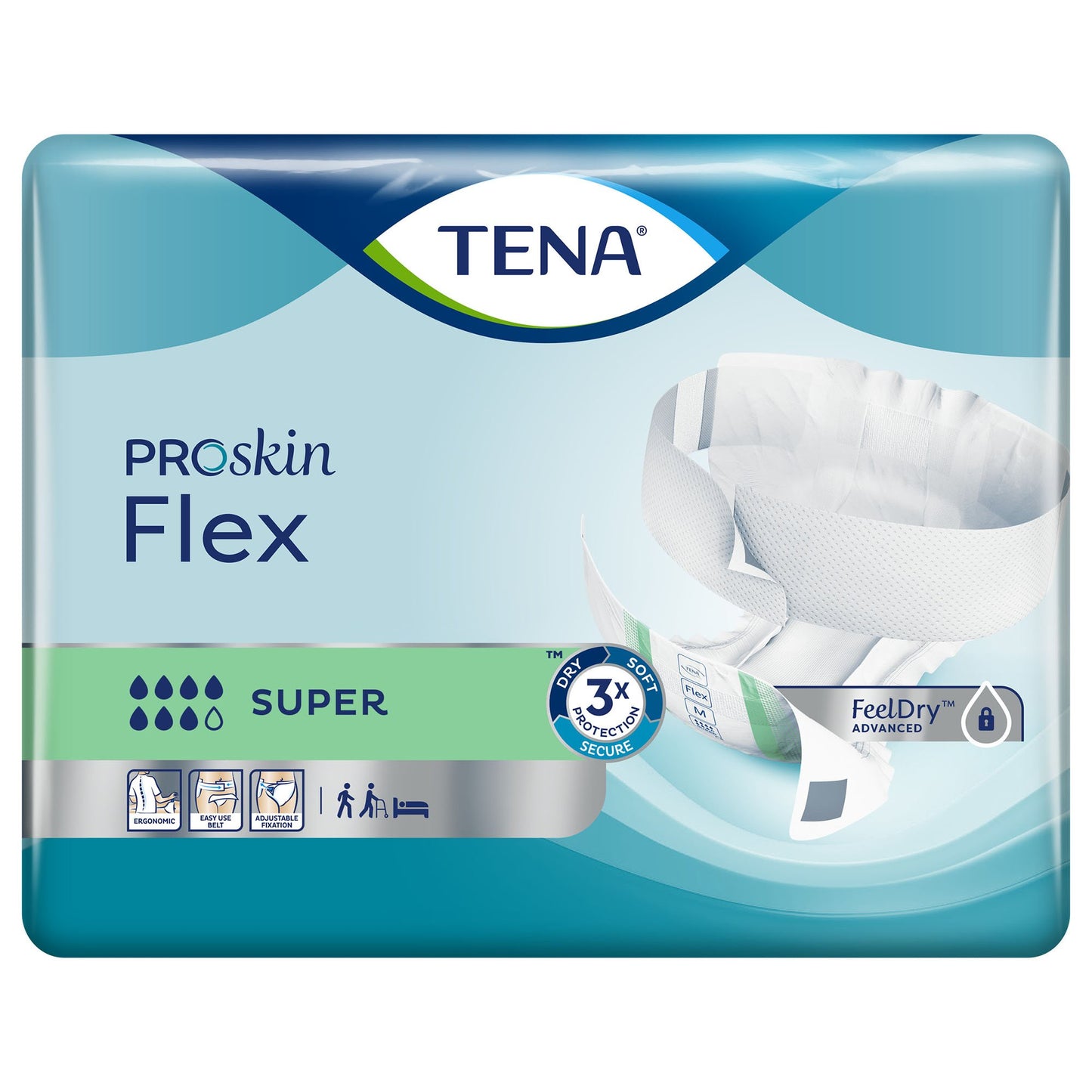 Tena® Flex™ Super Belted Incontinence Briefs, Extra Large