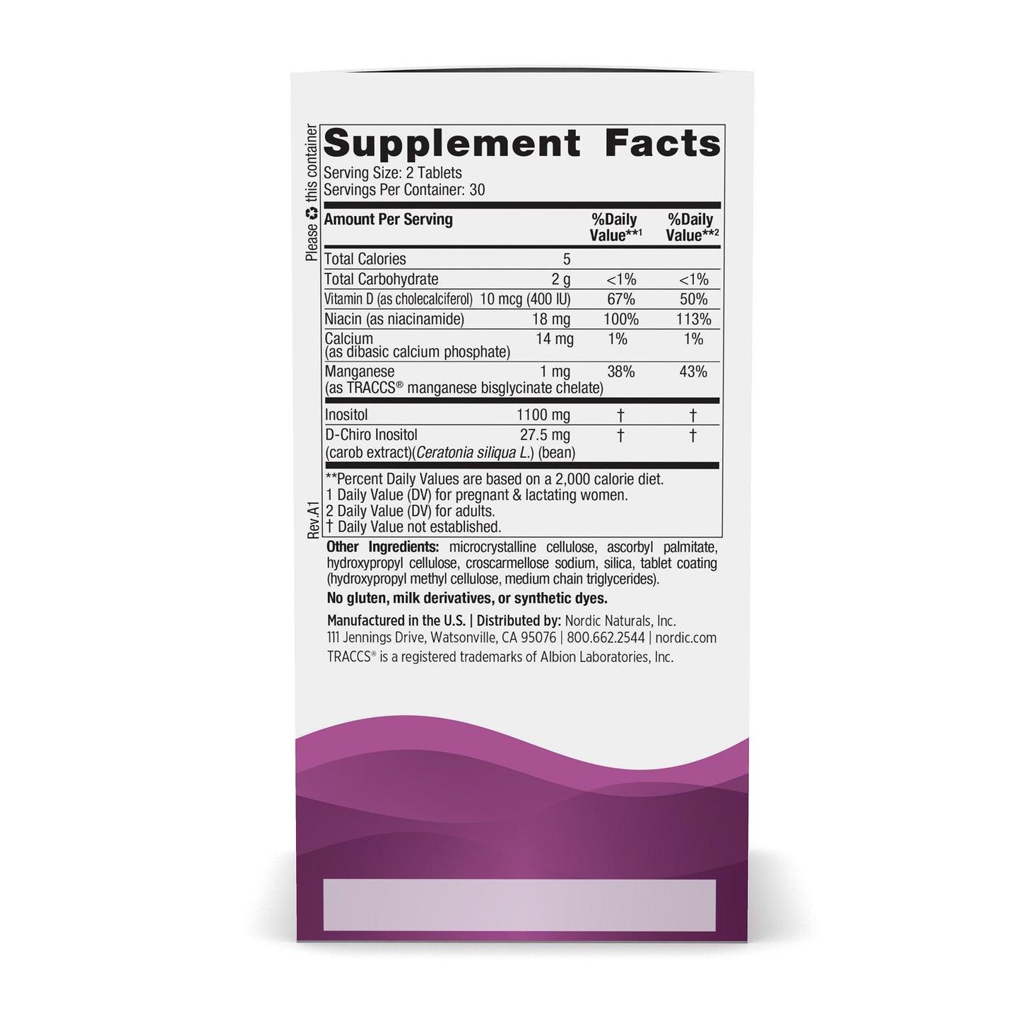 Nordic Naturals® Fertility Support Inositol Dietary Supplement