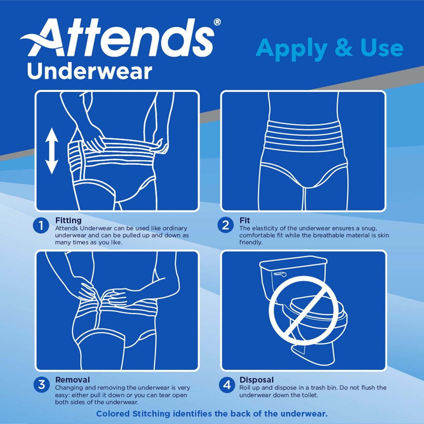 Attends® Bariatric Ultimate Absorbent Underwear, 3X-Large