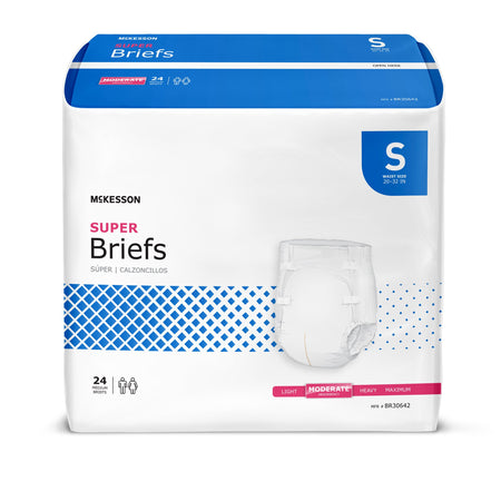 McKesson BR30642 Super Moderate Absorbency Incontinence Briefs, Small