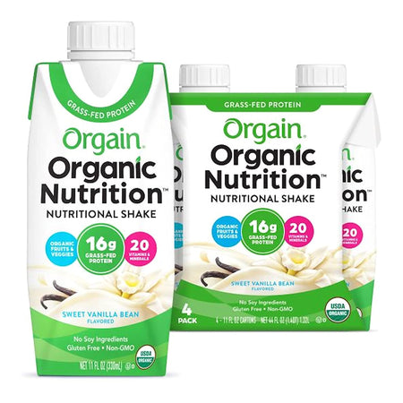 Orgain Inc 1039285 Organic Nutrition Vanilla Nutritional Shake, 11-ounce carton