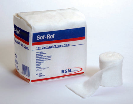 BSN 9052 Sof-Rol White Rayon Undercast Cast Padding, 2 Inch x 4 Yard