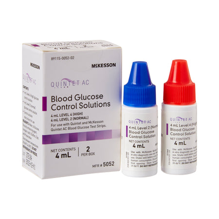 McKesson 5052 Quintet AC Glucose Control Solution, 4 mL