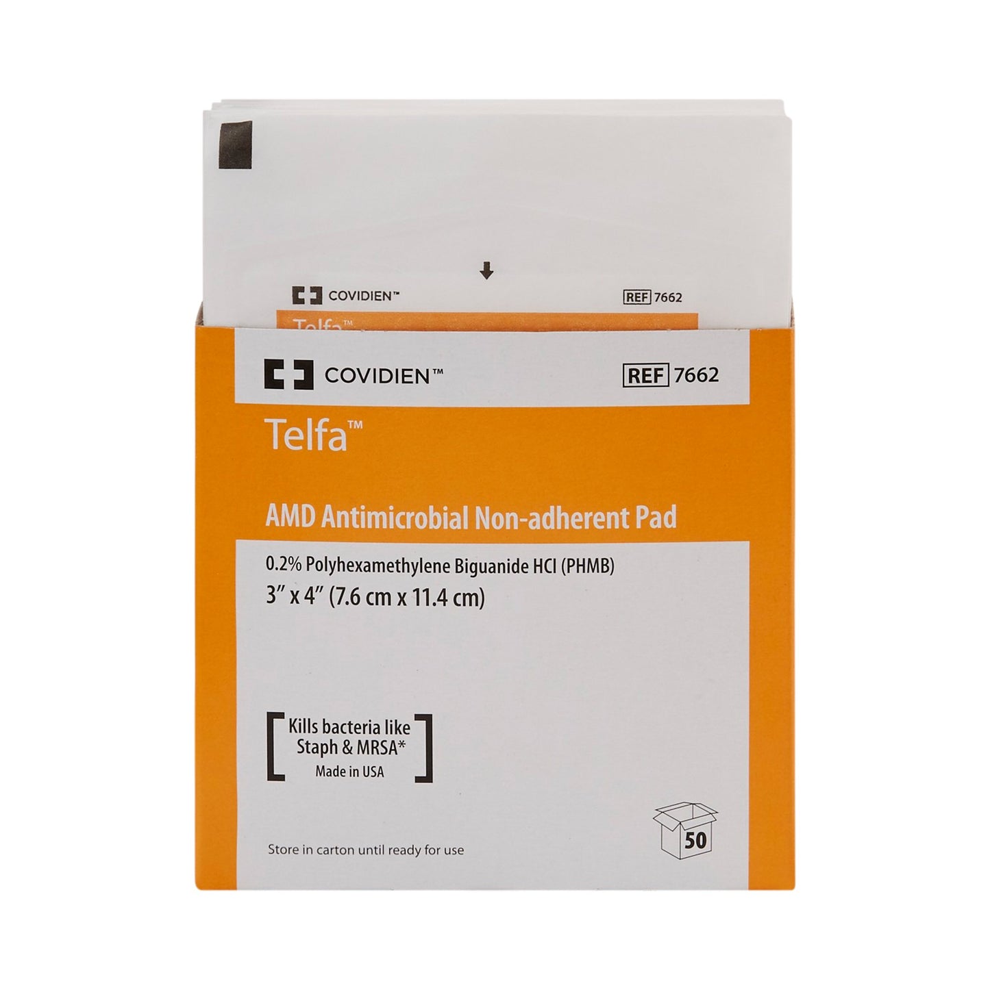 Telfa™ Impregnated Antimicrobial Dressing, 3 x 4 Inch