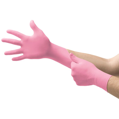 Micro-Touch® NitraFree™ Nitrile Exam Glove, Medium, Pink