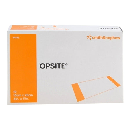 Smith & Nephew 4542 OpSite Transparent Film Dressing, 4 x 11 Inch