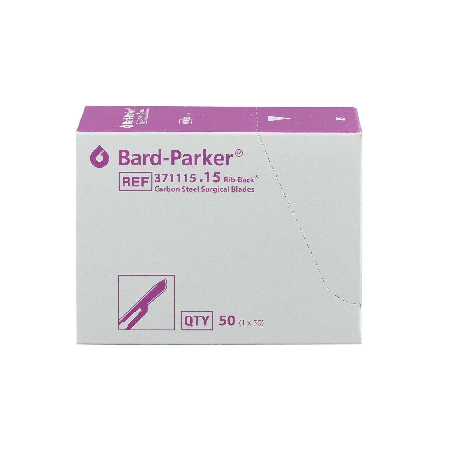 Bard-Parker® 371115 Carbon Rib-Back® Blade, Size 15