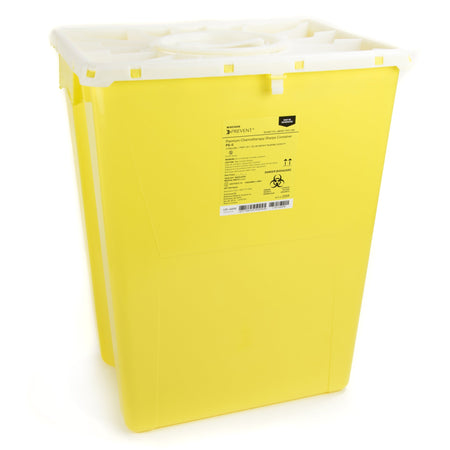 McKesson 2259 Prevent Chemotherapy Sharps Container, 12 Gal., 20.8 x 17.3 x 13 Inch