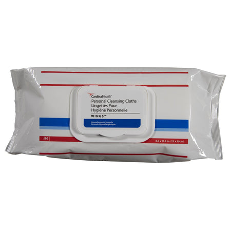 Cardinal 5399S Health Wings Personal Cleansing Cloths, Soft Pack, 96 ct.