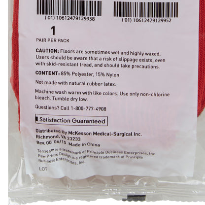 McKesson Terries™ Adult Slipper Socks, X-Large