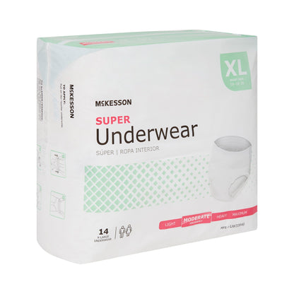 McKesson Super Moderate Absorbency Incontinence Underwear, Extra Large
