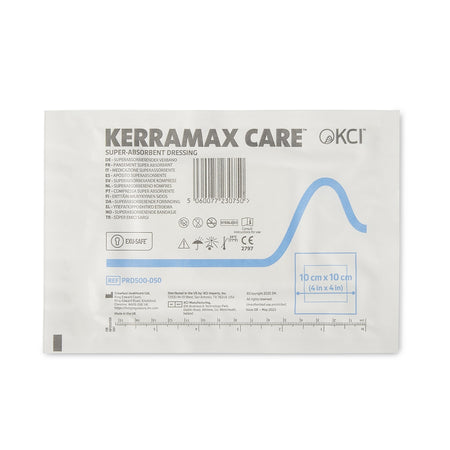 Solventum PRD500-050 KerraMax Care Super Absorbent Dressing, 4 x 4 Inch