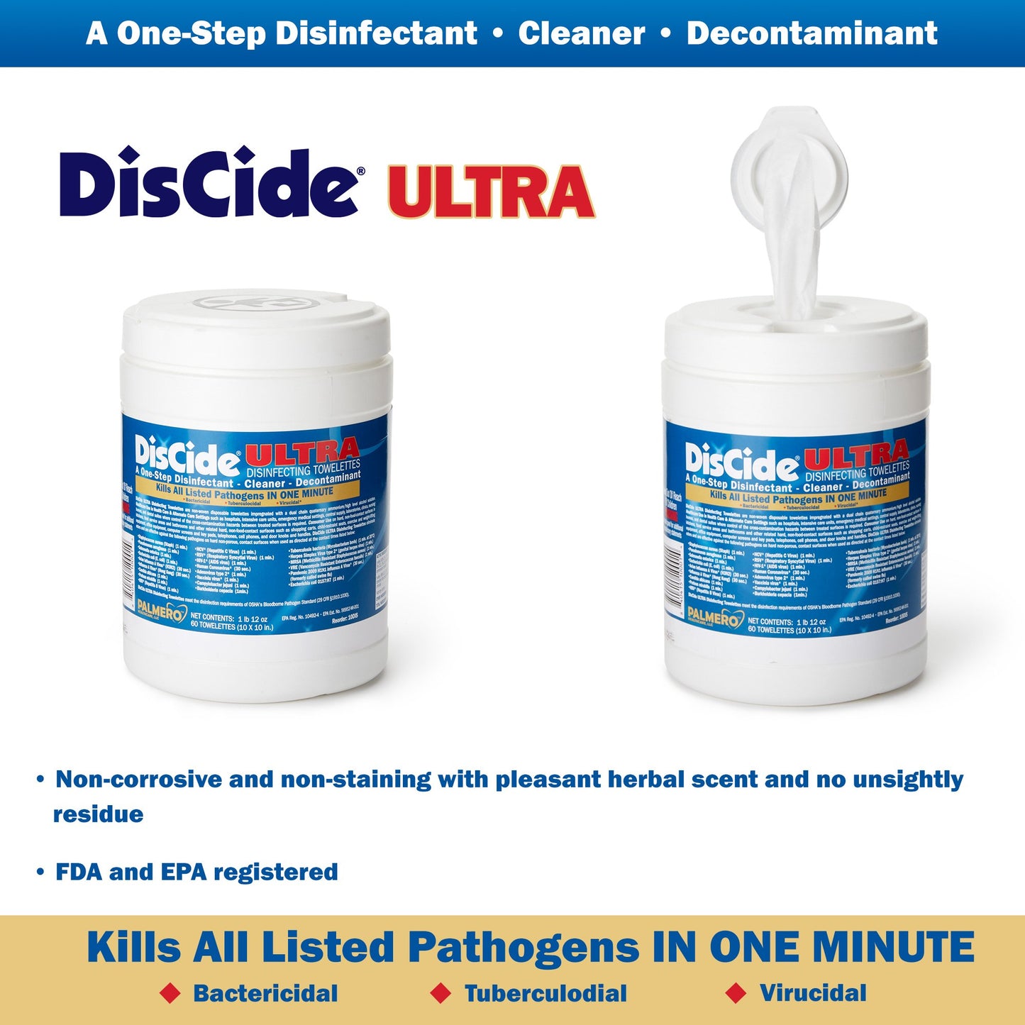 DisCide® Ultra Disinfecting Towelettes