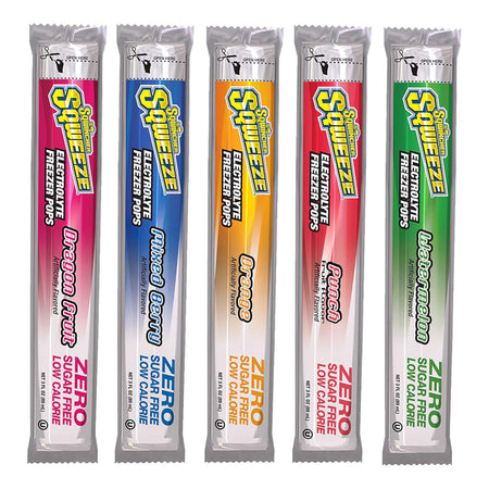 Kent Precision Foods 159200231 Sqwincher Zero Assorted Flavors Electrolyte Replenishment Freezer Pop