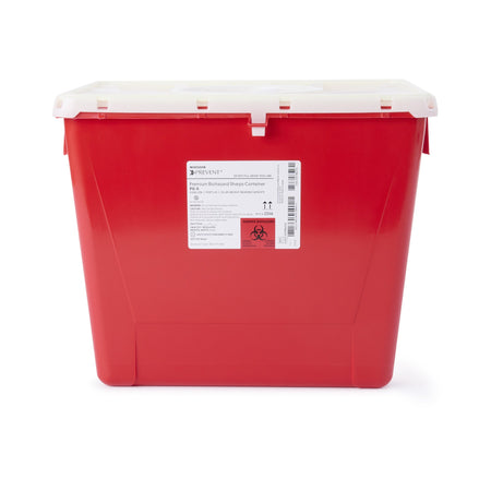 McKesson 2266 Prevent Sharps Container, 8 Gallon, 13-1/2 x 17-3/10 x 13 Inch