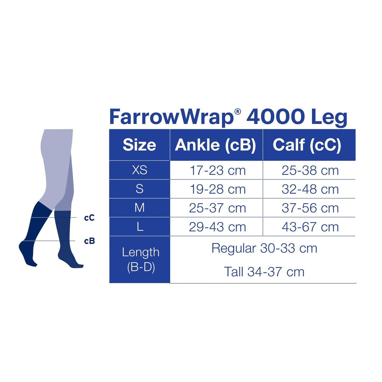 Compression Wrap Jobst® FarrowWrap® 4000 X-Small / Tall Tan Leg
