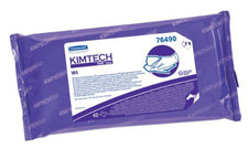 Surface Disinfectant Cleaner Kimtech™ W4 Premoistened Cleanroom Manual Pull Wipe 40 Count Soft Pack Alcohol Scent Sterile