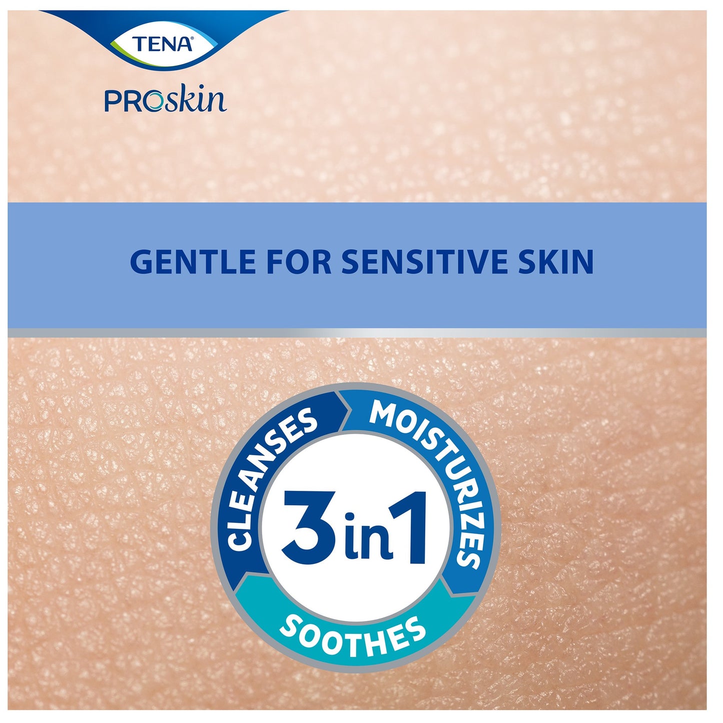 Tena® Body Wash Cleansing Cream, Alcohol-Free 3-in-1 Formula, Unscented, 1000 mL