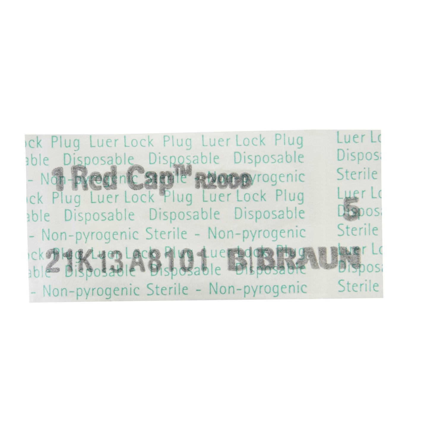 Dual Function Red Cap Luer Replacement Cap by B. Braun product image - view 3