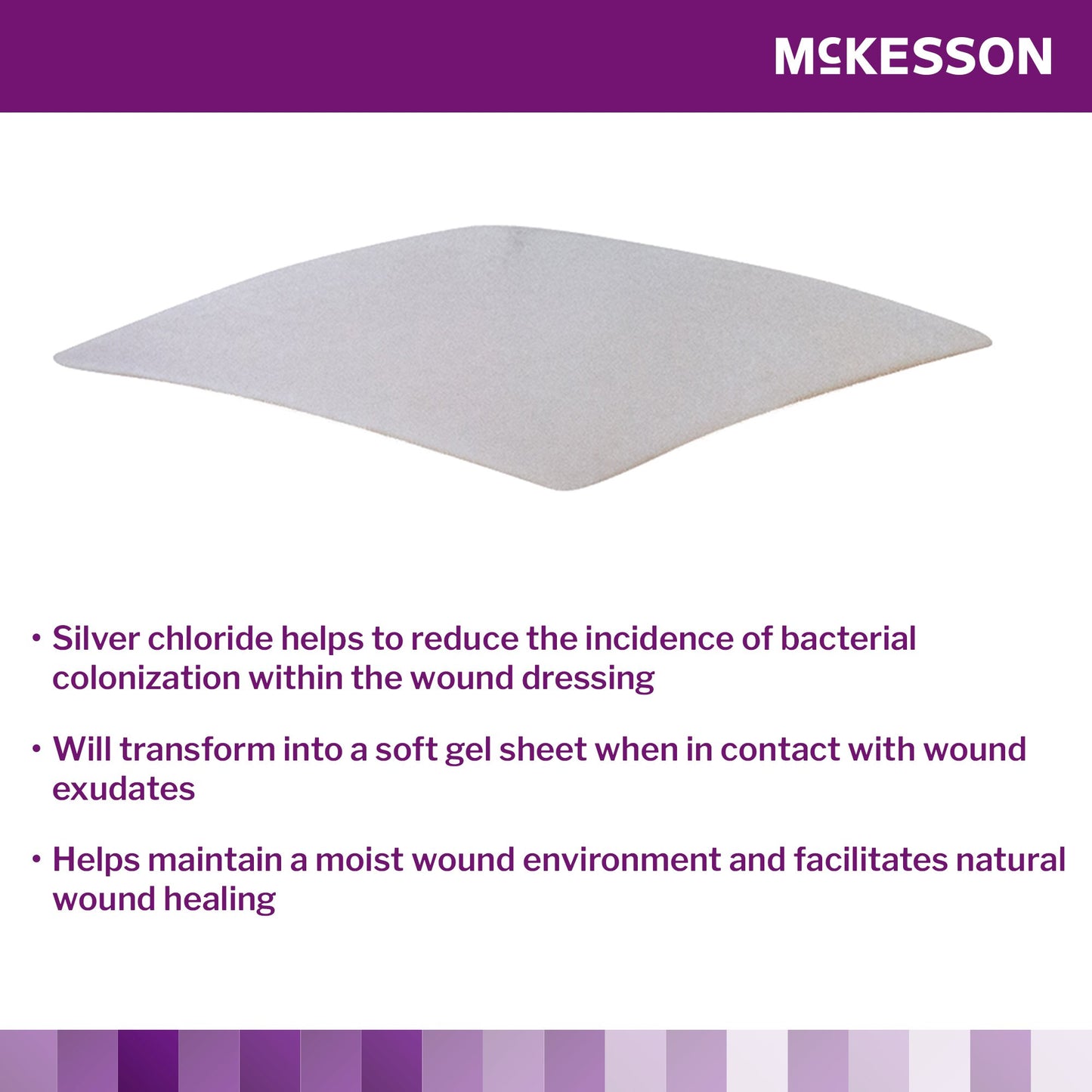McKesson Silver Collagen Dressing, 4 x 4 Inch