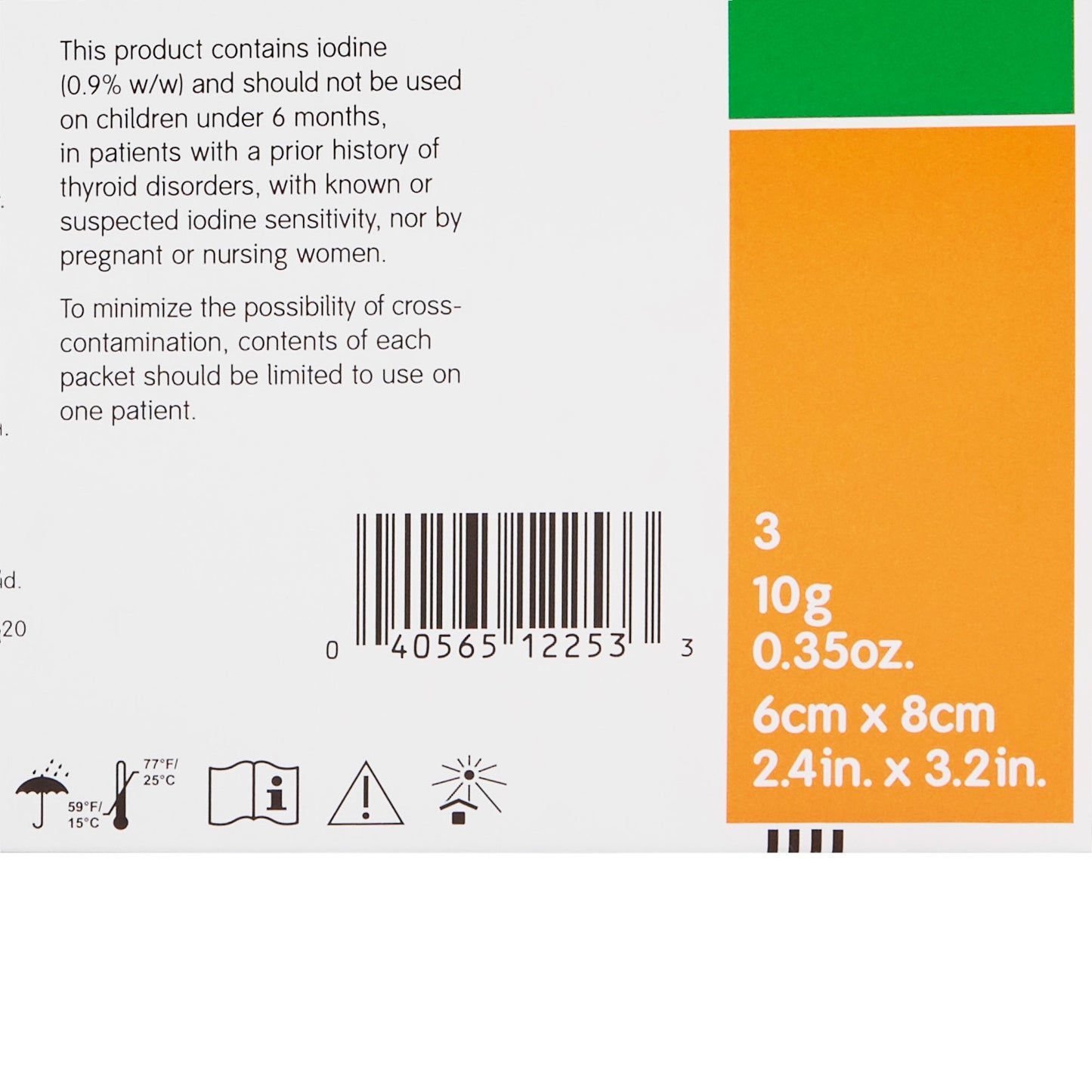 Iodoflex™ Impregnated Dressing, 2-1/8 x 3 Inch
