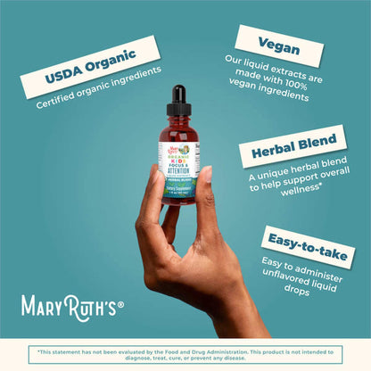 Mary Ruth's® Organic Kids Focus & Attention Liquid Drops