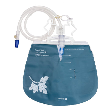 Sterigear 10270 The Fig Leaf Fig Leaf Urinary Drain Bag, 2,000 mL