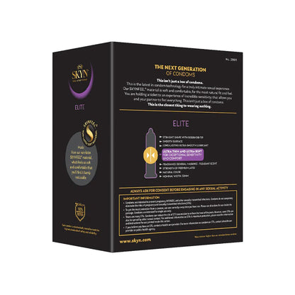 Condom SKYN® Elite Lubricated One Size Fits Most 36 Per Box