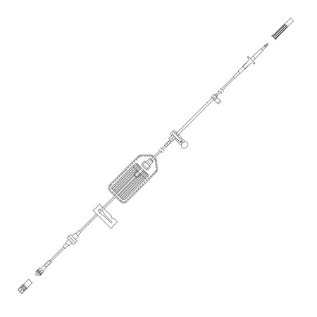 IV Pump Set Curlin® Pump Without Ports 0.2 Micron Filter 94 Inch Tubing Solution