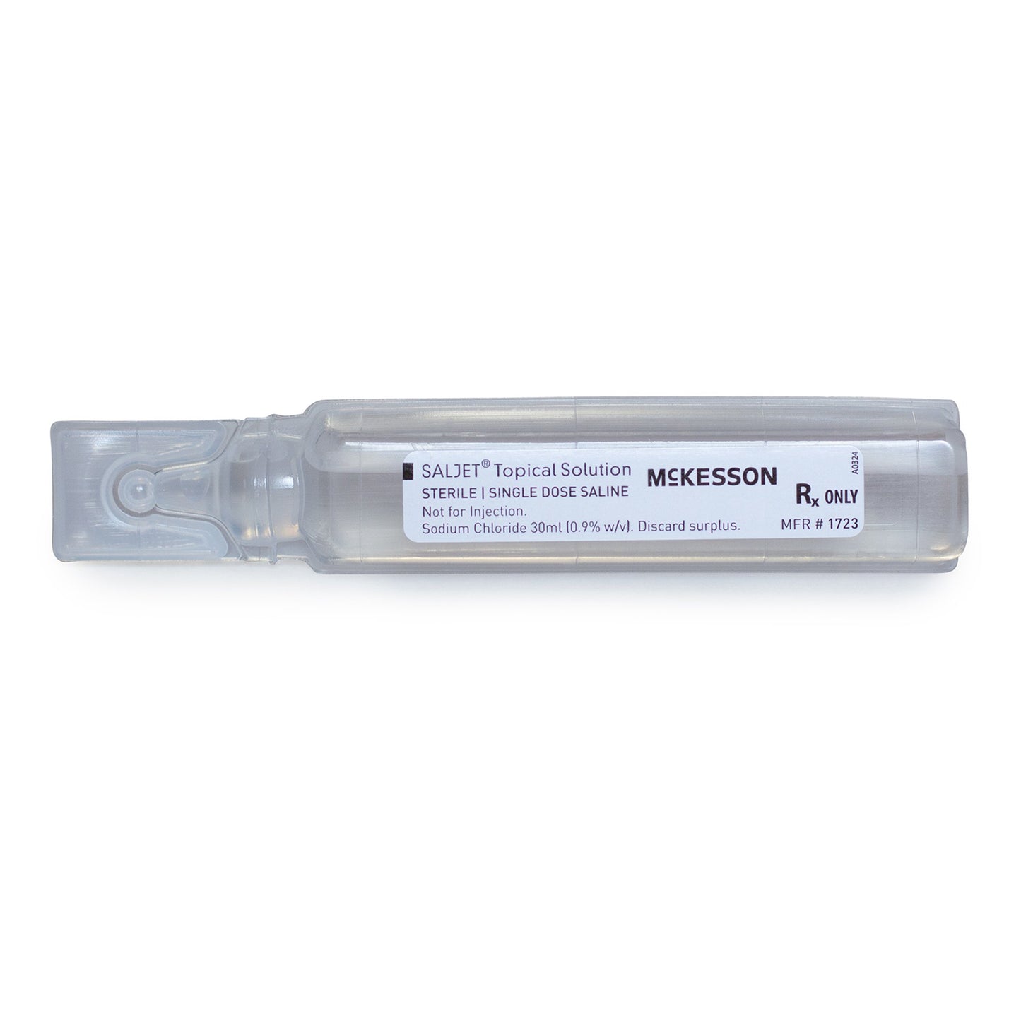 Irrigation Solution McKesson Saljet 0.9% Sodium Chloride, Preservative Free Not for Injection Unit Dose Vial 30 mL by.