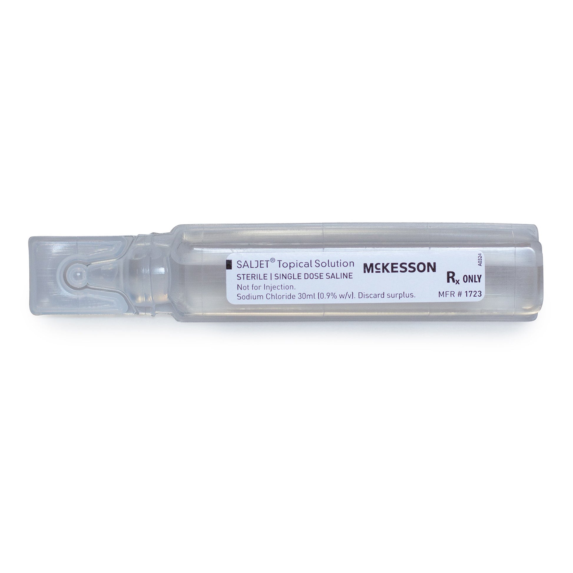 Irrigation Solution McKesson Saljet 0.9% Sodium Chloride, Preservative Free Not for Injection Unit Dose Vial 30 mL by.