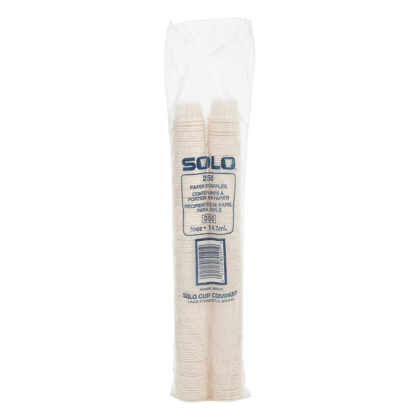 Solo Paper Souffle Cup, White, 0.5-ounce capacity