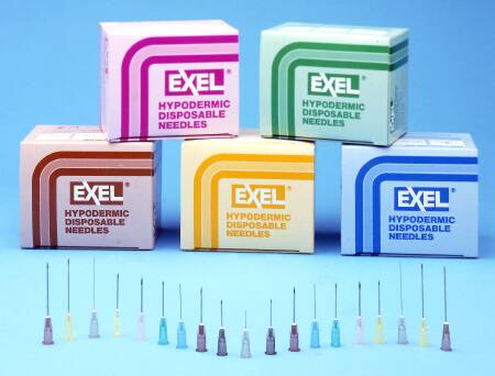AirTite 26410 EXELInt Hypodermic Needle, 22 Gauge, 3/4 Inch Length, Straight Style