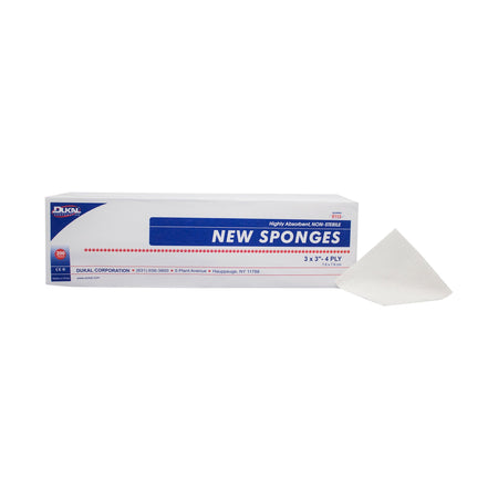 Dukal 6113 Nonwoven Sponge, 3 x 3 Inch, 4-Ply