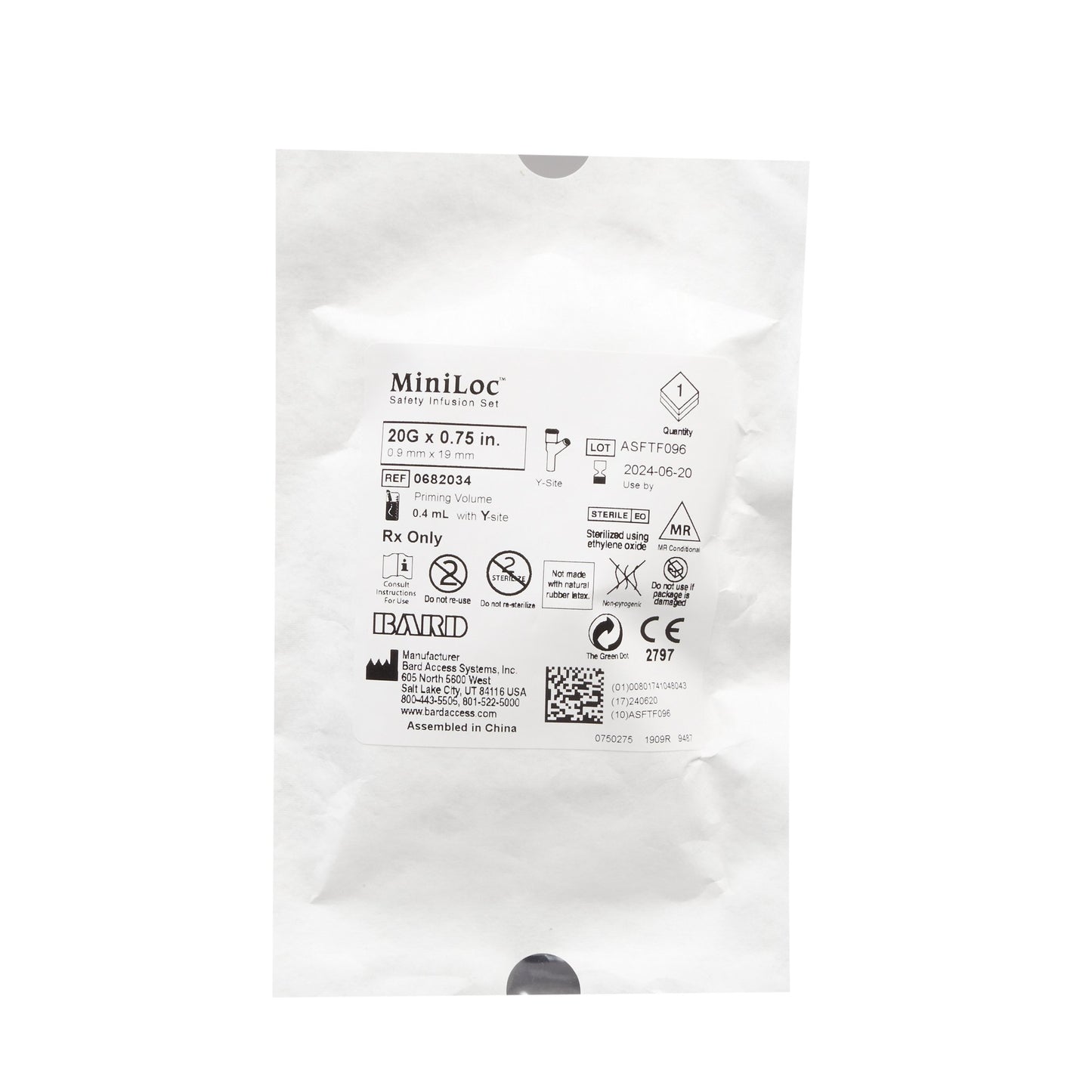 MiniLoc™ Huber Infusion Set