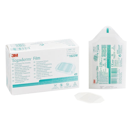 Solventum 1622W 3M Tegaderm Transparent Sterile Film Dressing, 1-3/4 x 1-3/4 Inch