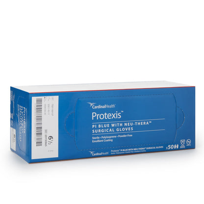 Cardinal 2D73EB65 Protexis™ Blue with Neu-Thera® Polyisoprene Surgical Glove, Size 6.5, Blue